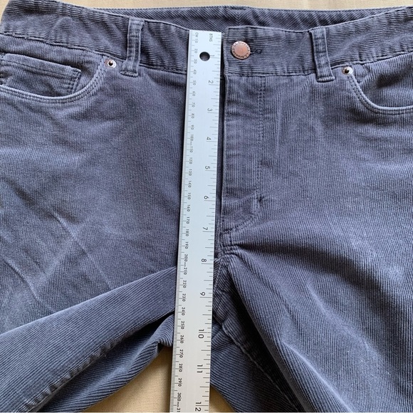 LL Bean Womens Casco Corduroy Pants Gray 10P Petite Mid Rise Straight Leg 500968 - Picture 12 of 16